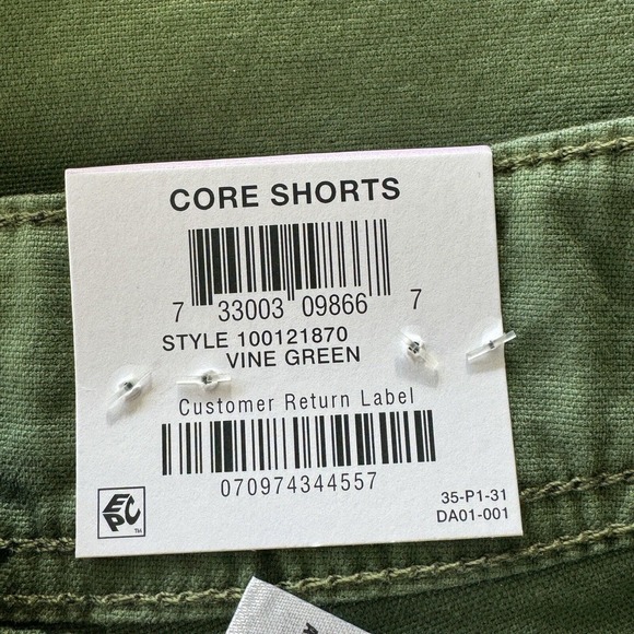 Style & Co SZ 6 Shorts Mid-Rise Pockets Zip-Fly Olive Green Womens New - Picture 5 of 8